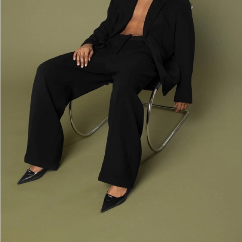 Oak + Fort Wide Leg Pants with Pleats